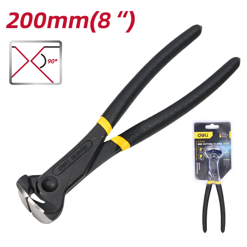 Deli EDL20408 Кусачки торцевые 8'' жёлтые