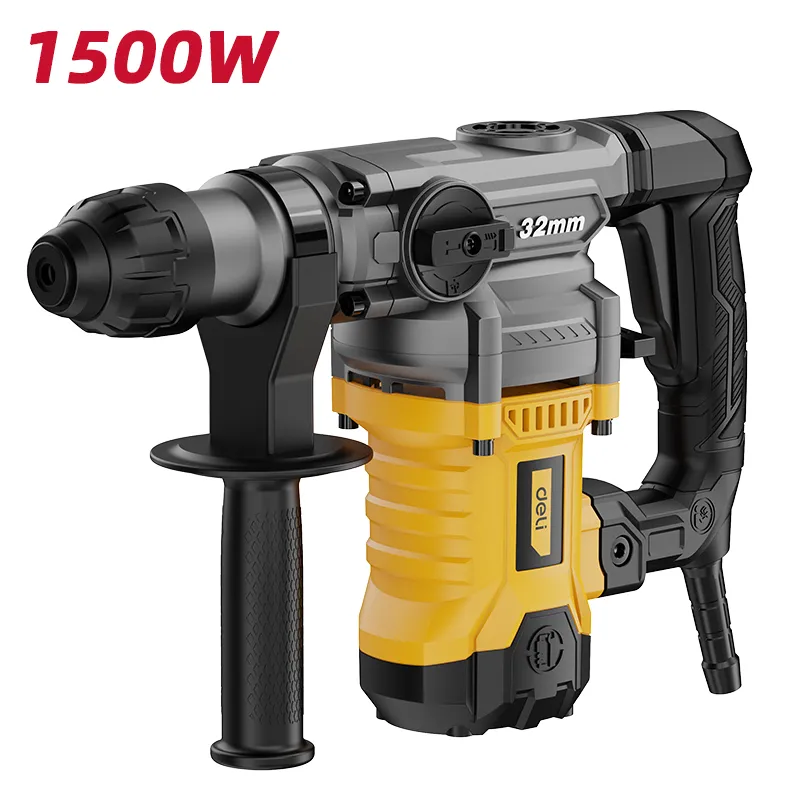 Deli EDC369 Ударная дрель 1500W 32mm Жёлтая