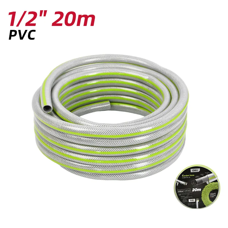 Deli EDL8072A-20 Садовый шланг, 1/2", 20м (зеленый)