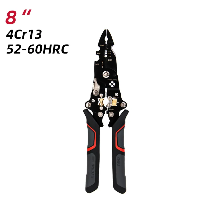 Deli EDL383014 27 В 1 СЪЕМНИК ПРОВОДОВ (черный) 8" черный