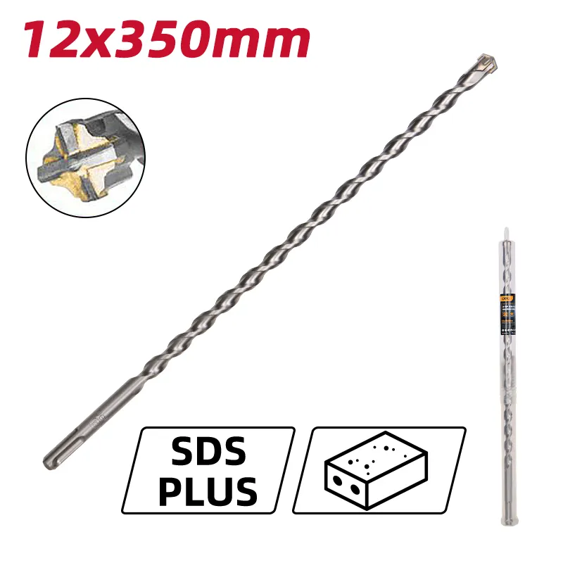 Deli EDH-YCZ35012-E1 Перфоратор X-Tip SDS Plus 12x350mm Silver