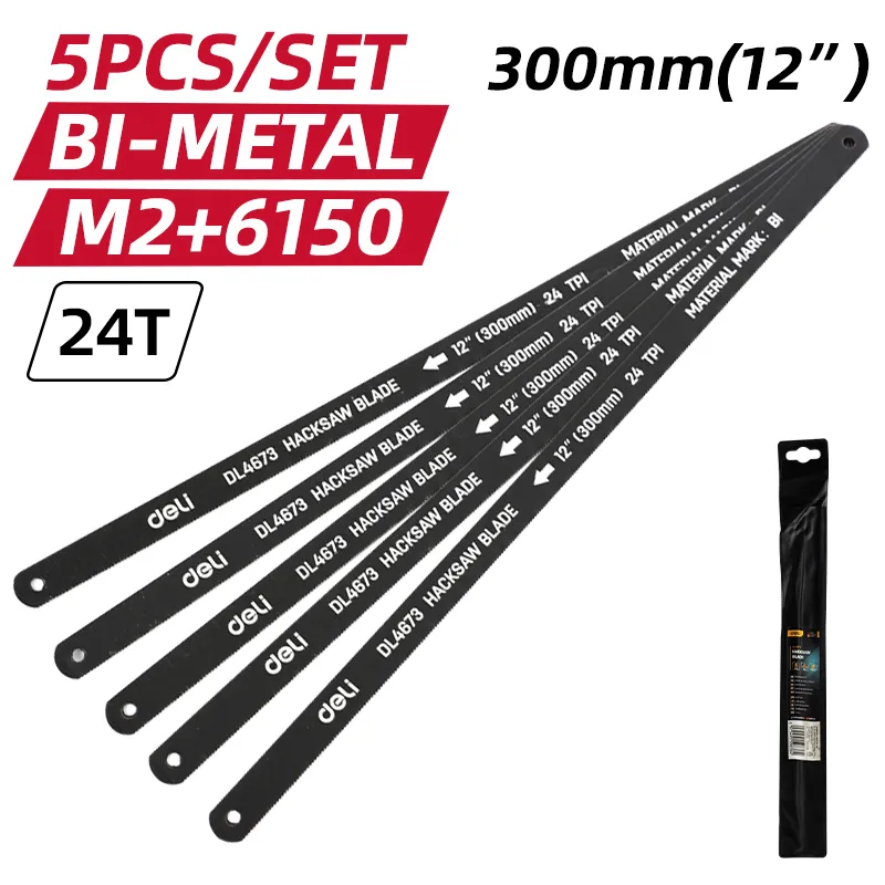 Deli EDL4673 Биметаллическое полотно ножовки 12"(300mm) Black