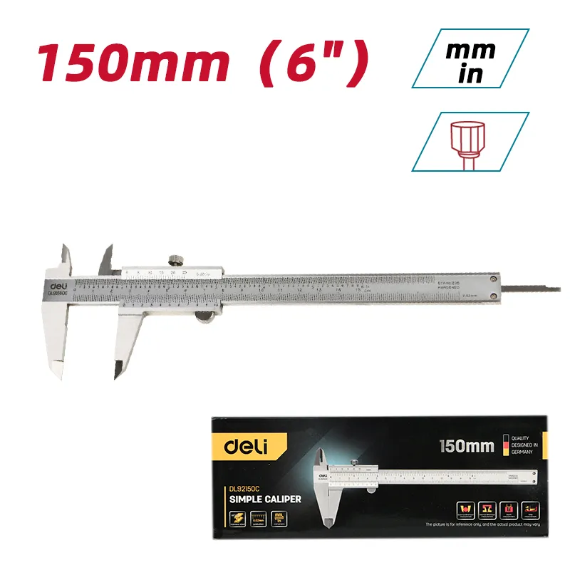 Deli EDL92150C Штангенциркуль 150mm Silver