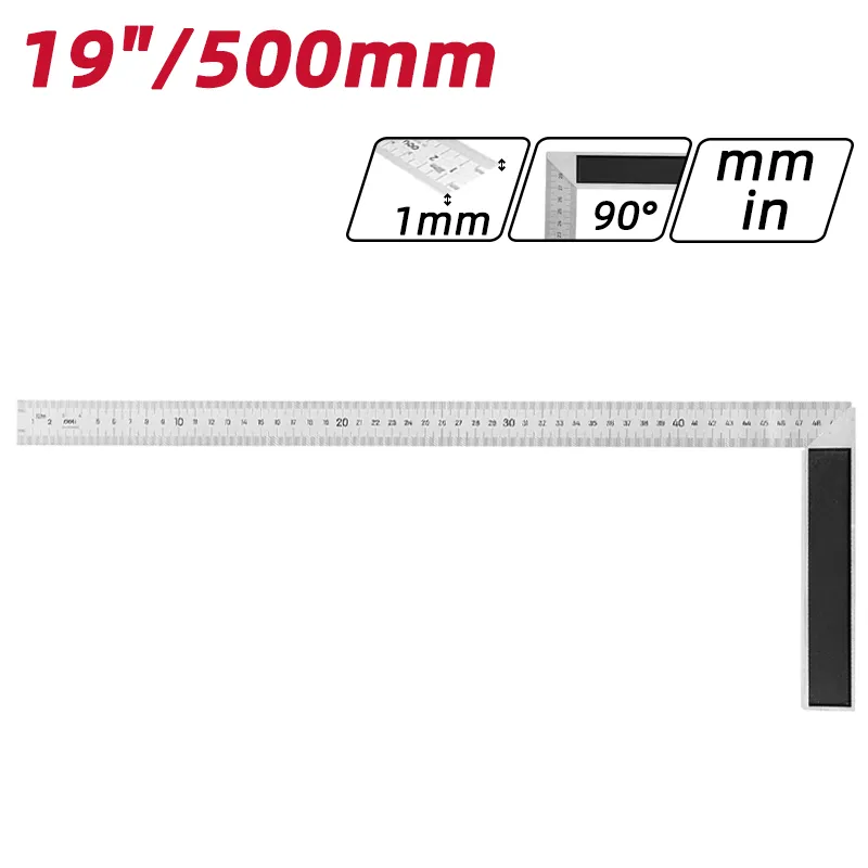 Deli EDL302500 Стальной угольник 500(mm) Серебристый