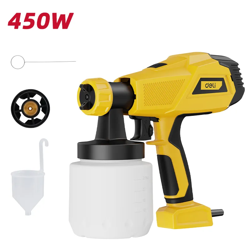 Deli EDC090 Краскопult 450W  Φ1.8/2.6mm Yellow