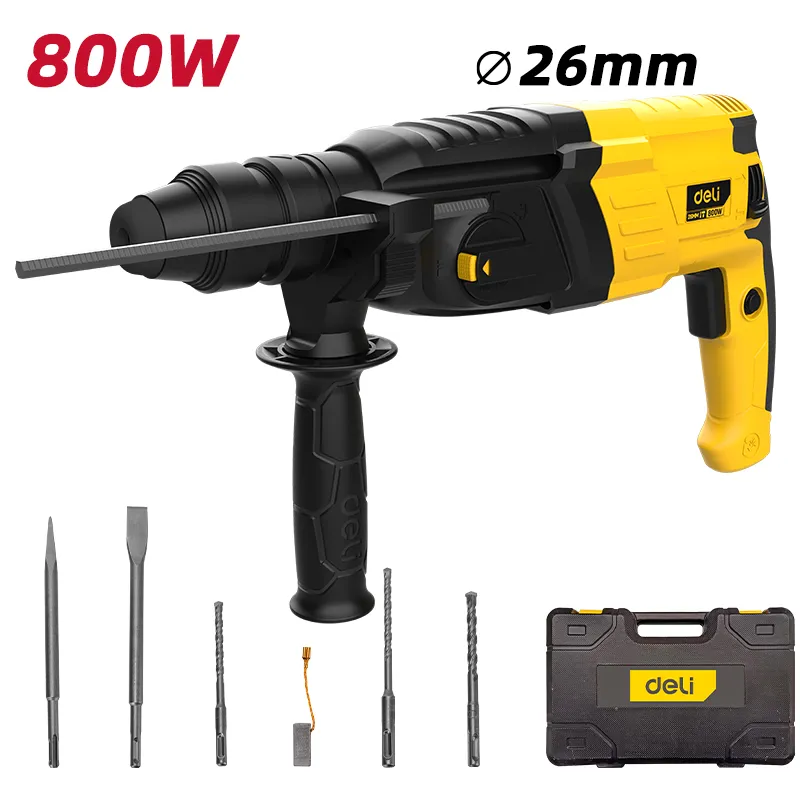 Deli EDL-DC26-E1 Перфоратор 800W 26mm BS Yellow