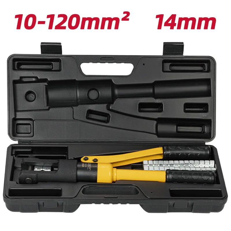 Deli EDL-YQ120 Гидравлический обжимной инструмент Φ4-16mm 10-120mm желтый