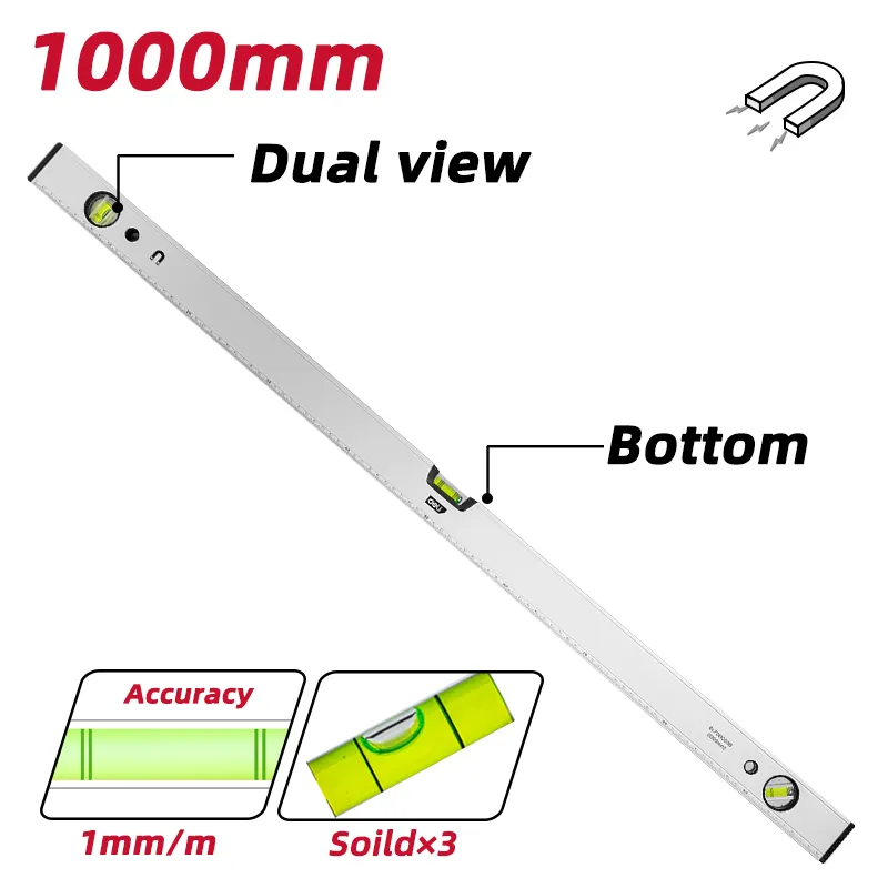 Deli EDL7001000B Уровень строительный 1000(mm) Желтый