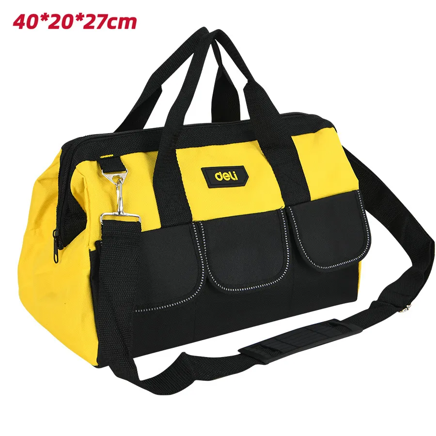 Deli EDL430018 Сумка для инструментов 40×20×27см Чёрная