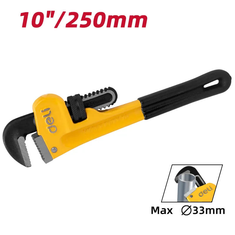 Deli EDL2510 Трубный ключ 10" Yellow