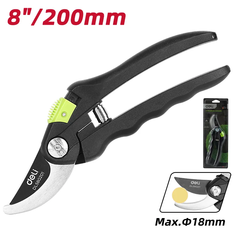 Deli EDL580201 Легкие садовые ножницы Green