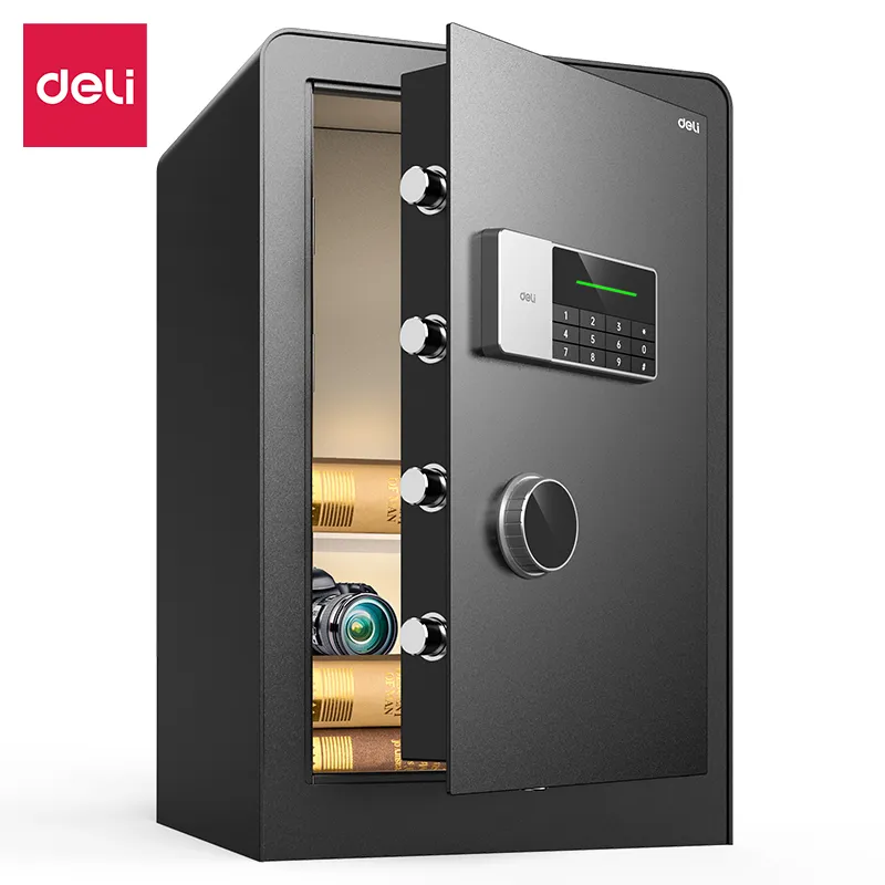 Deli T552 Цифровой сейф Размер(см):60*38*36;Толщина двери/корпуса:3.5/1.5мм; Черный