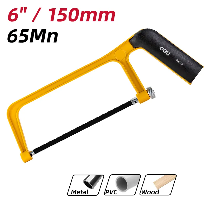 Deli EDL6007 Ножовка по металлу 6'' Желтая
