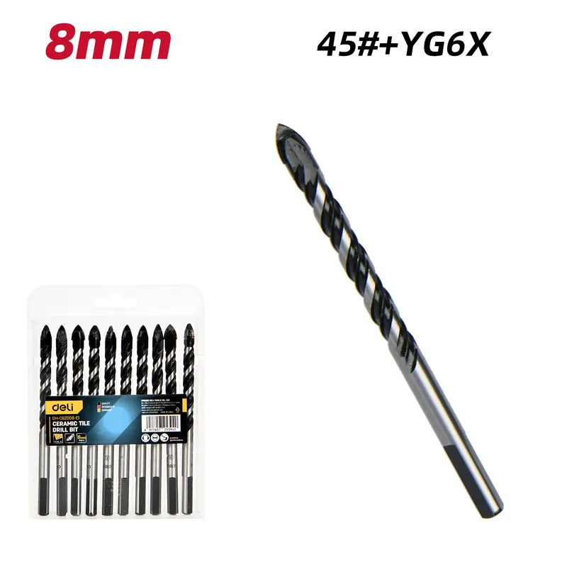 Deli EDH-CBZ008-E1 Сверло по керамической плитке 8mm черное