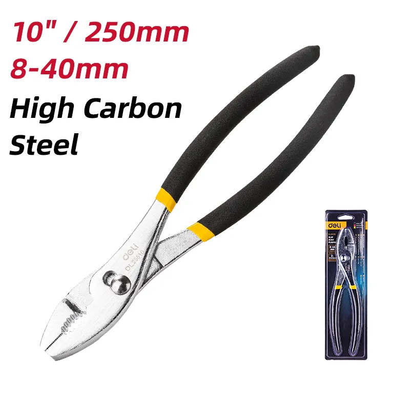 Deli EDL25510 Переставные клещи 10" Black