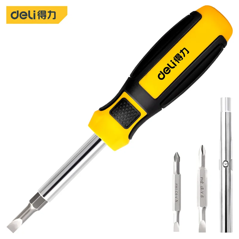Deli DL260206 Набор отверток Ph2-6мм, Ph1-5мм, 1/4"-5/16"