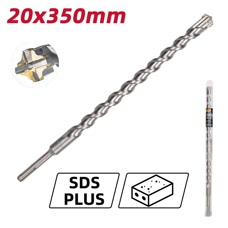 Deli EDH-YCZ35020-E1 Перфоратор X-Tip SDS Plus 20x350mm Silver
