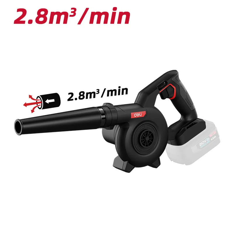 Deli EDE820Z Аккумуляторный строительный воздуходув 20V Red