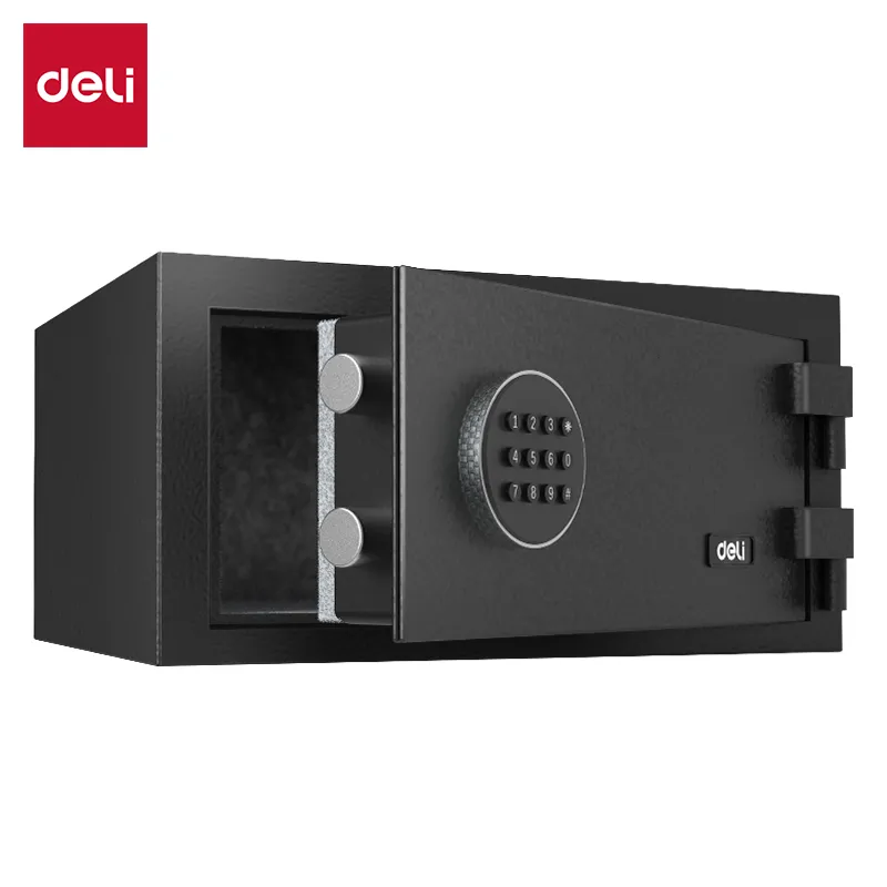 Deli T585 Огнестойкий гостиничный сейф H230*W450*D380 Черный