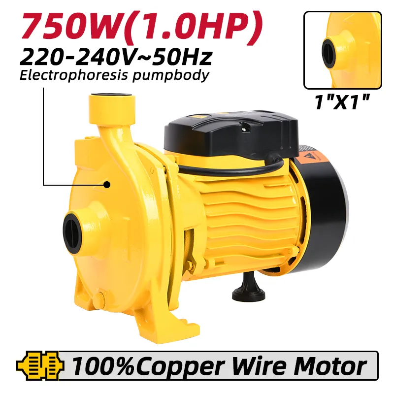 Deli EDL-CPM158-E1 Центробежный насос 750W желтый