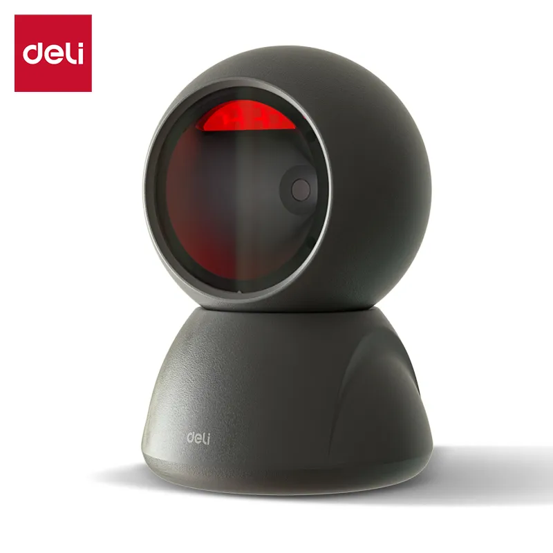 Deli S238 Настольный сканер штрих-кодов (Черный) 002 Black