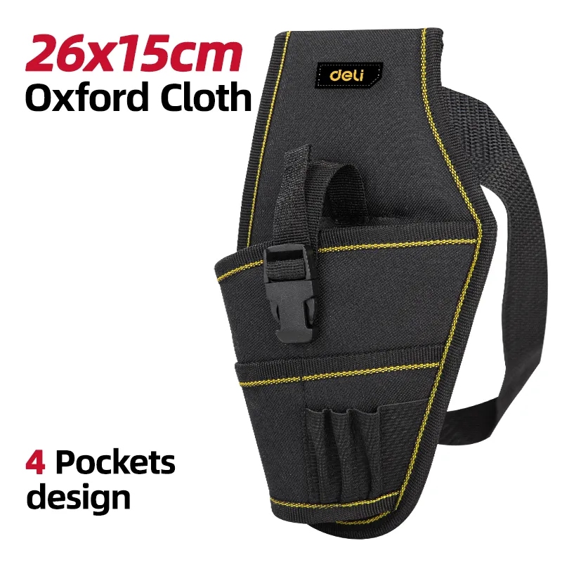 Deli EDL430004 Сумка для инструментов 26*15(см) Черная