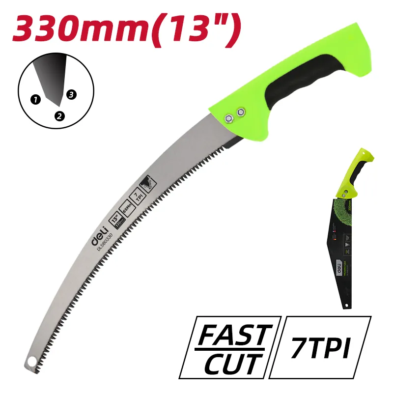 Deli EDL580330 Садовая пила 13"(330mm) зеленая