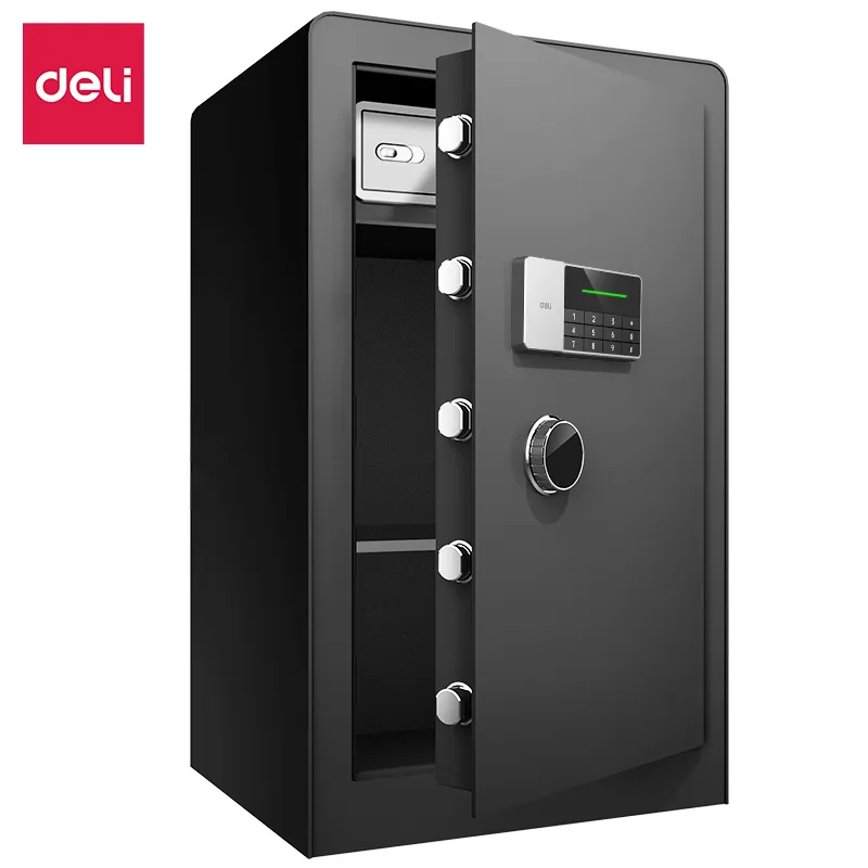 Deli T553 Цифровой сейф Размер(см):80*48*42;Толщина двери/корпуса:3.5/1.5mm; Черный