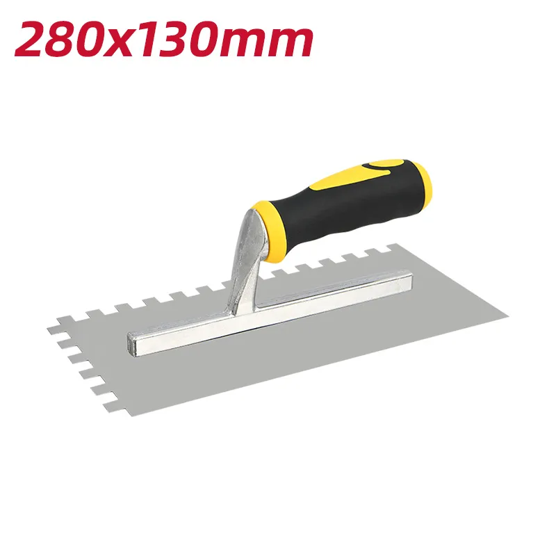 Deli EDL509321 Штукатурный мастерок 280x130 10x10mm желтый+черный