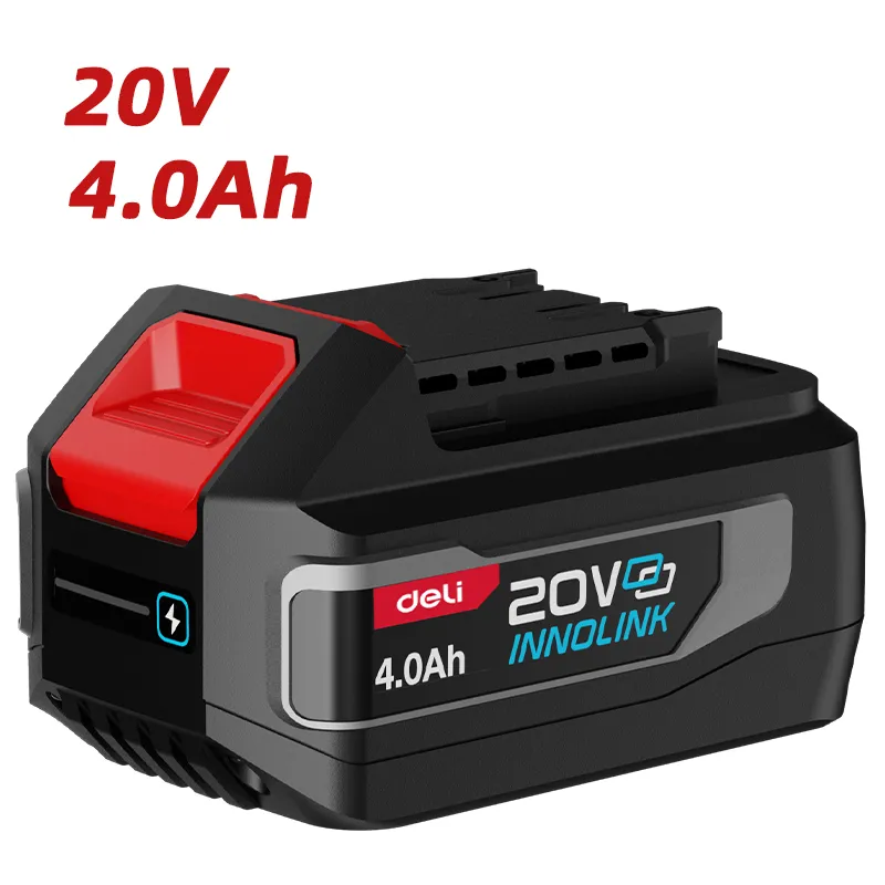 Deli EDE-DC20A4 Литий-ионная батарея 20V 4Ah*1 Red