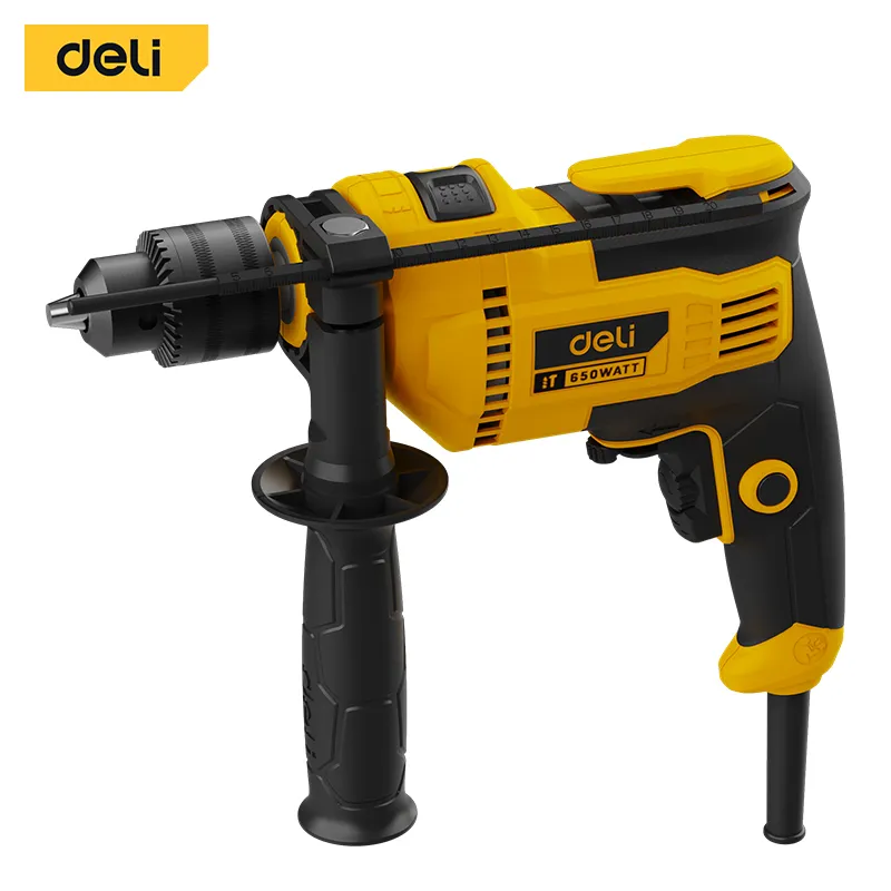 Deli EDL-CZ13-E5 Ударная дрель 650W 13mm Желтая