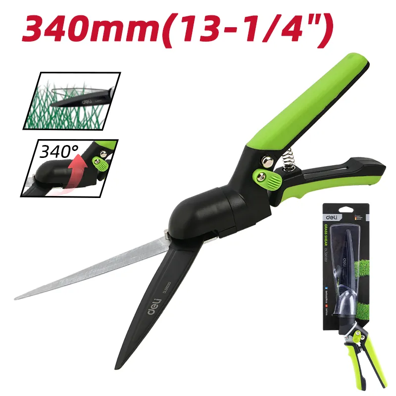 Deli EDL580351 Садовые ножницы размер: 13-1/4"/340mm зеленые