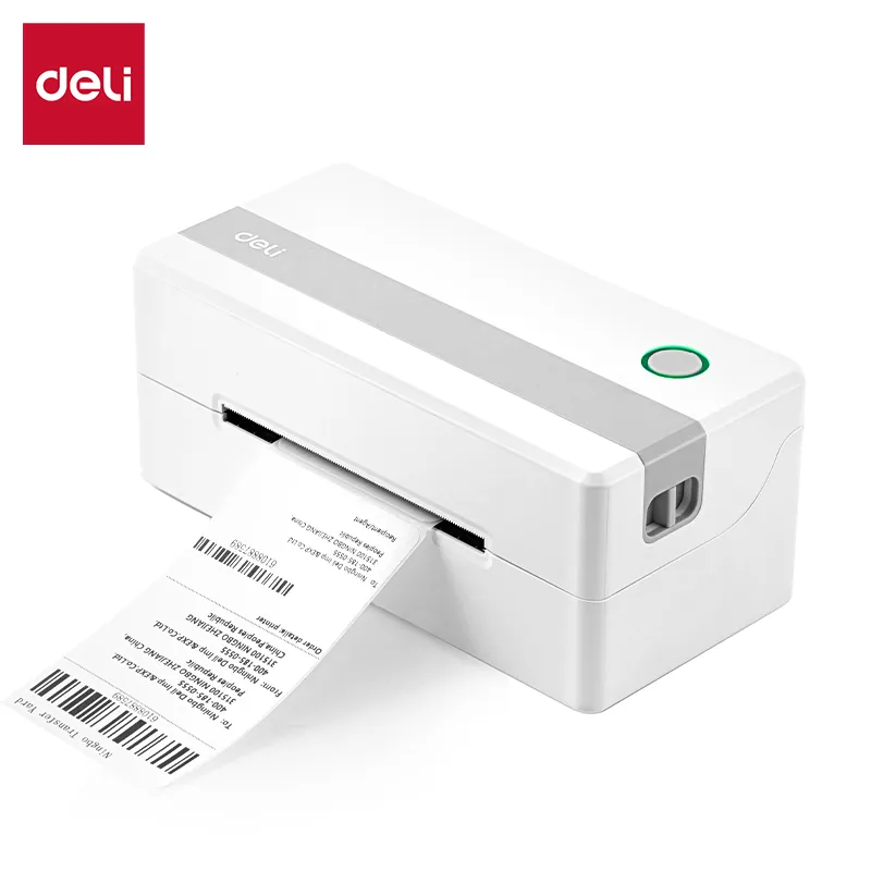 Deli S340 Термальный принтер для этикеток Ширина печати: 108mm; Скорость печати 127mm/s Белый