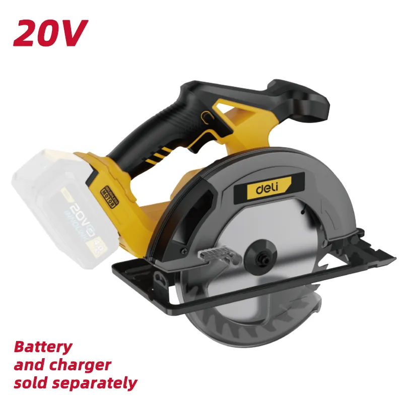 Deli EDC552Z Циркулярная пила 20V 185mm желтая