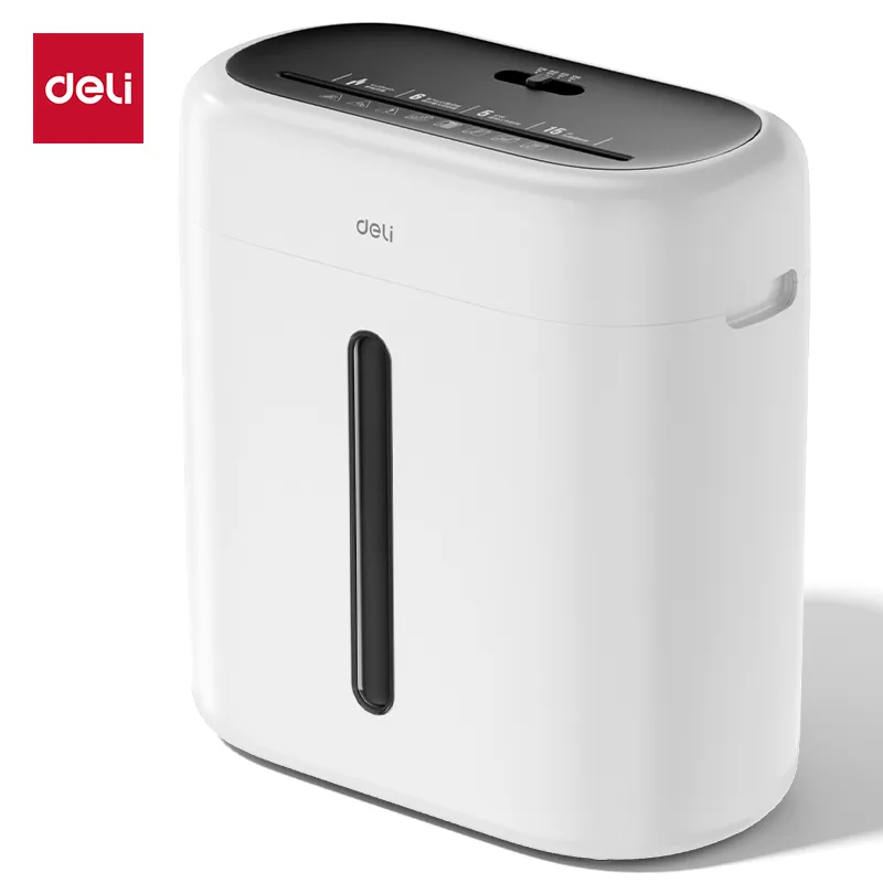 Deli T001 Измельчитель бумаги 6P/15L/4*25/5min белый