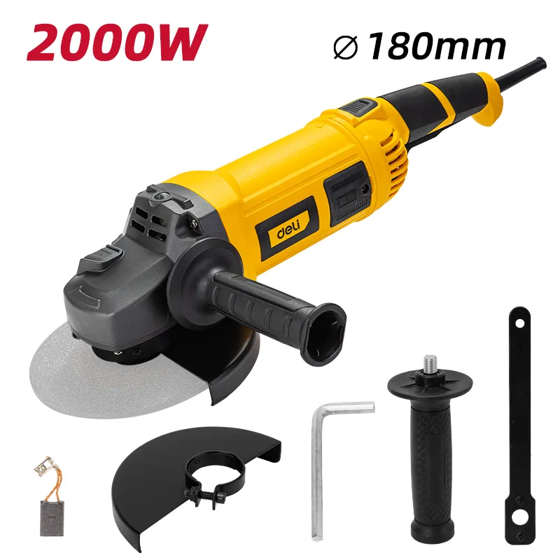 Deli EDL-JM180-E1 Болгарка 2000W 180mm Желтая