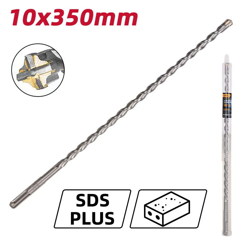 Deli EDH-YCZ35010-E1 Перфоратор X-Tip SDS Plus 10x350mm серебристый