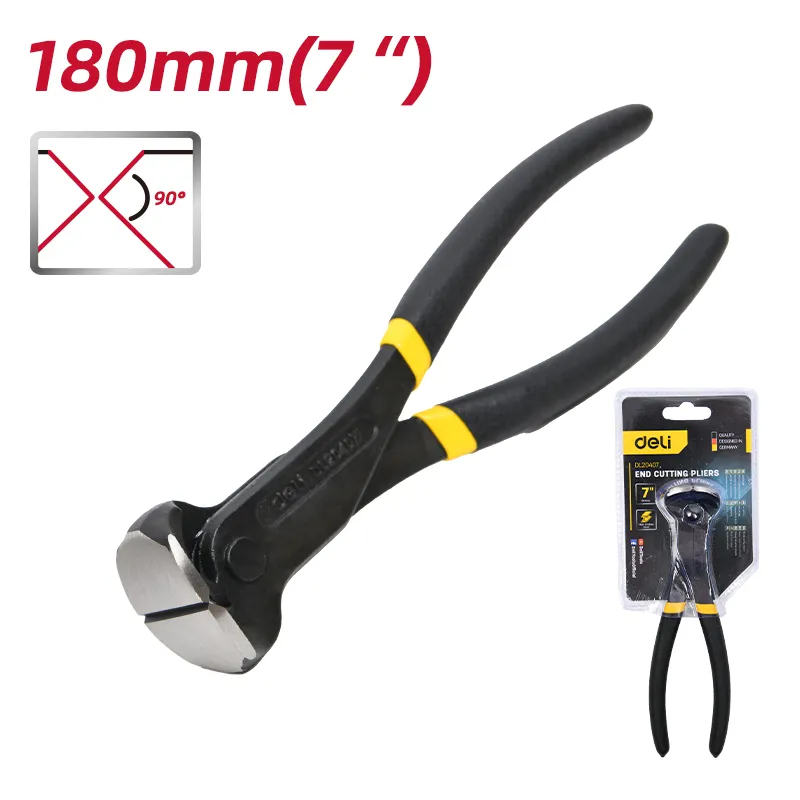 Deli EDL20407 Кусачки торцевые 7'' желтые