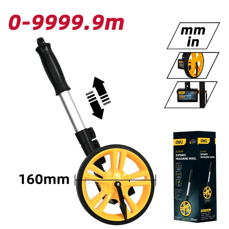 Deli EDL330060 Механические мерные колеса 150(мм) (6") Желтые