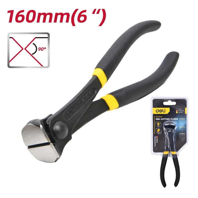 Deli EDL20406 Кусачки торцевые 6'' жёлтые