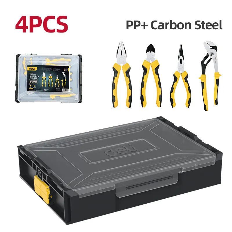 Deli EDL1204 Набор инструментов для дома из 4 предметов 4Pcs Yellow
