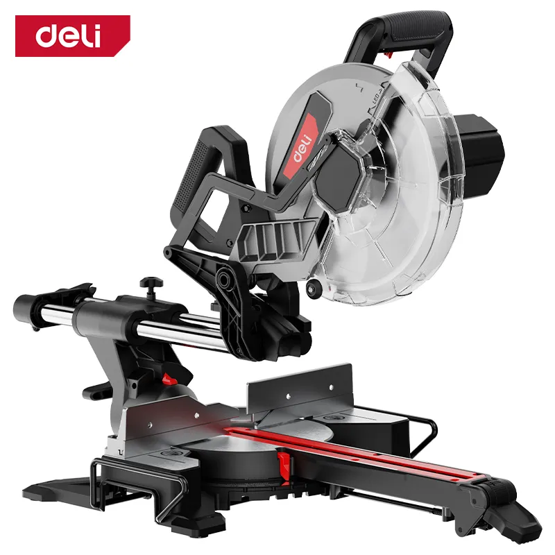 Deli EDE570 Торцовочная пила 2000W 255mm Red