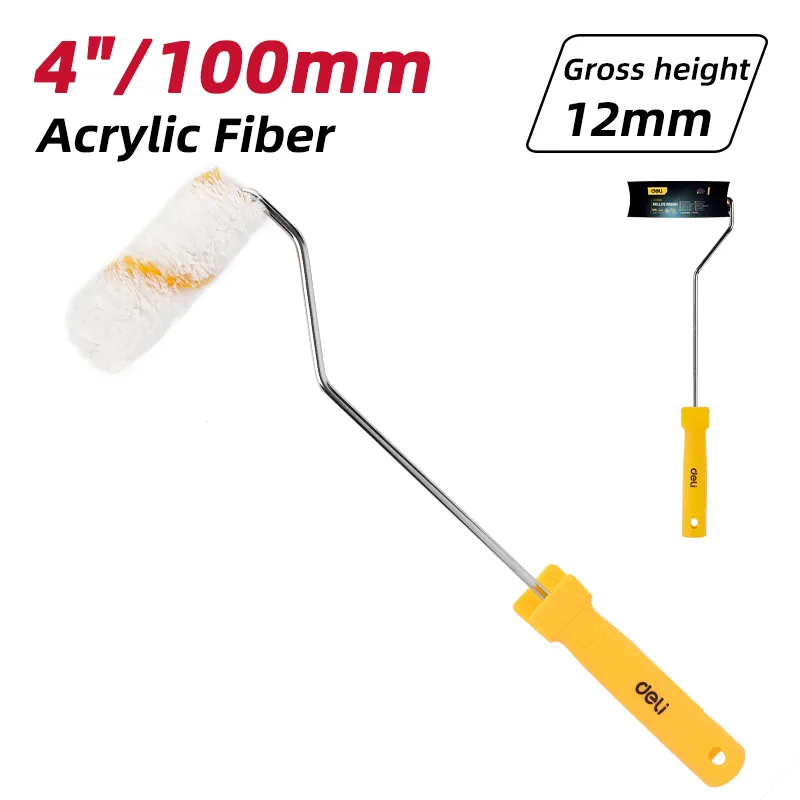 Deli EDL509514 Мини-валик для краски Size：4" желтый