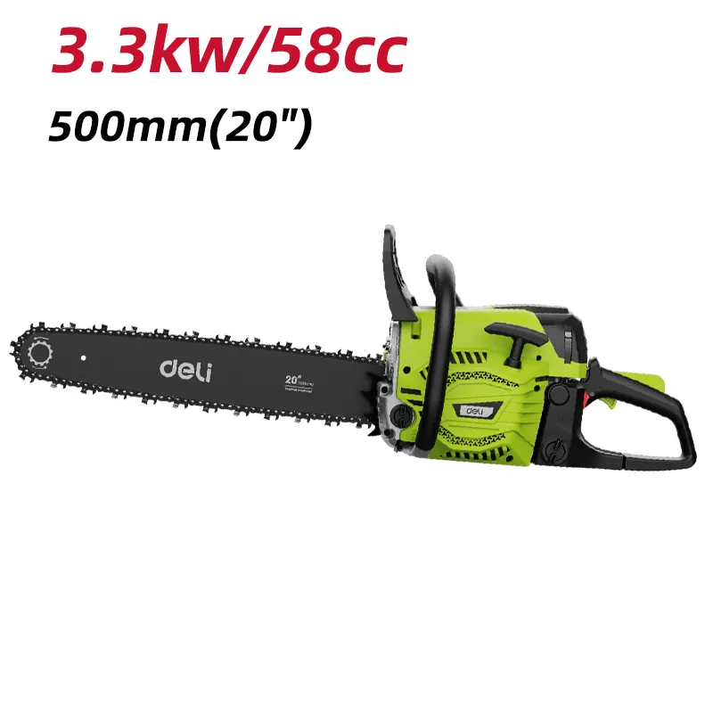 Deli EDE-LJ20-1 Бензиновая цепная пила 3300W 58Cc 20" Green