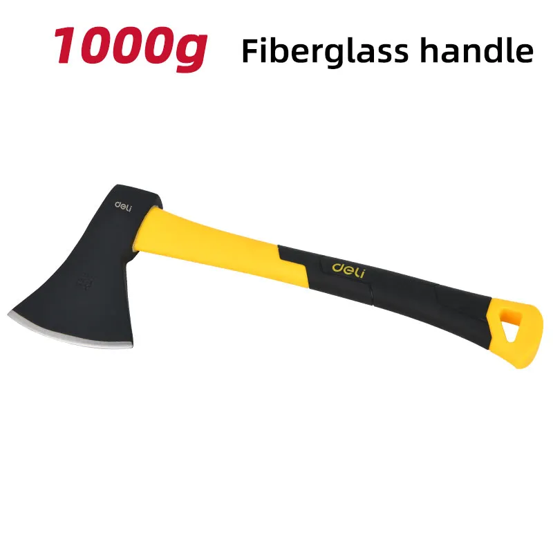 Deli EDL5710 Топор с стеклопластиковой рукояткой 1000g Yellow