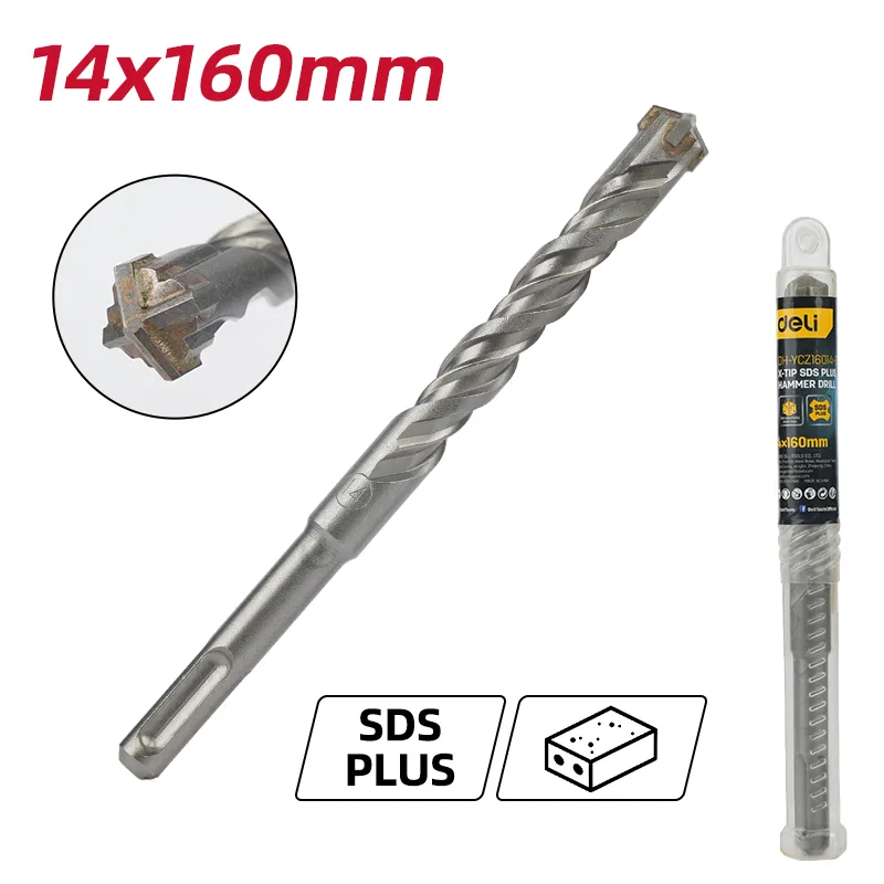 Deli EDH-YCZ16014-E1 Перфоратор X-Tip SDS Plus 14x160mm Silver