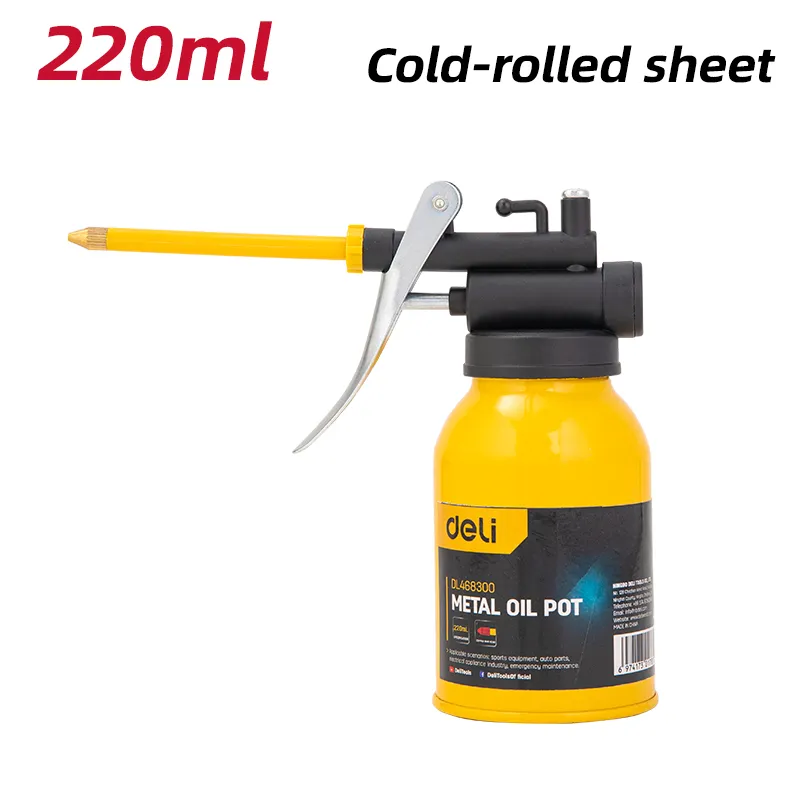 Deli EDL468300 Металлическая масленка 220ml желтая
