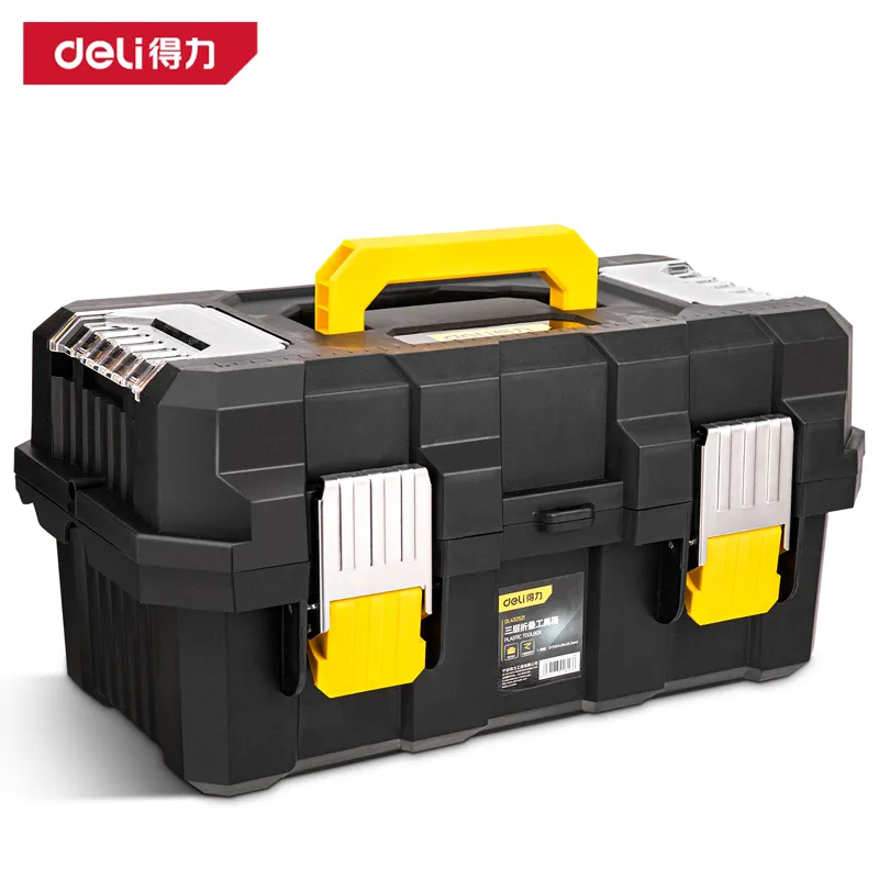 Deli DL432521 Прочный ящик для инструментов 21" желтый