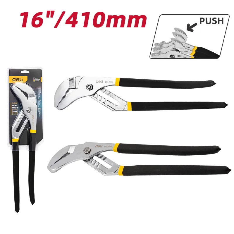 Deli EDL2616 Водяные насосные плоскогубцы 16" Черные