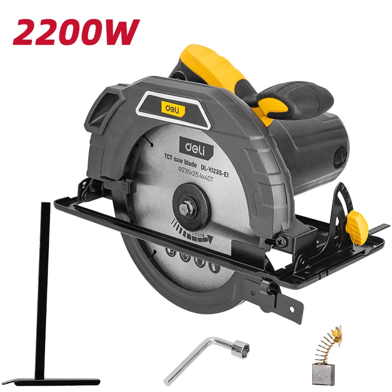 Deli EDL-YJ235-E1 Циркулярная пила 2200W 235mm (9-1/4") BS Yellow